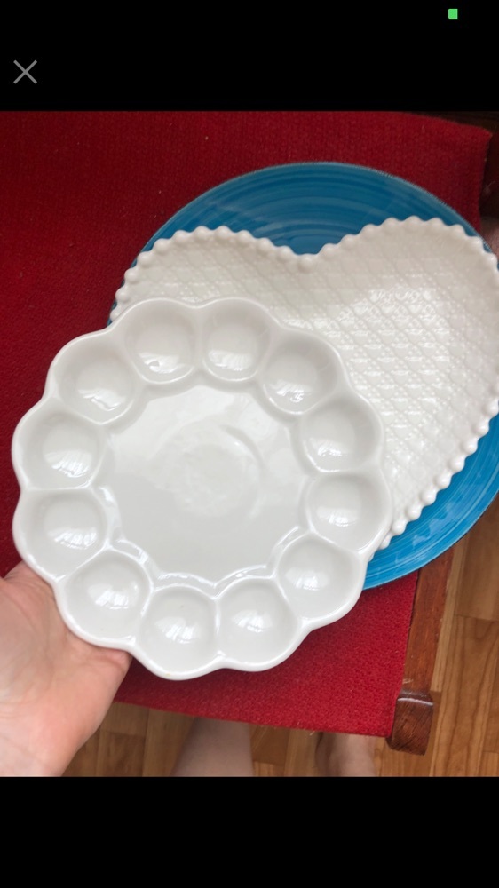 Фотография покупателя товара Тарелка керамическая «Сердце», 24×22 см, цвет белый - Фото 1