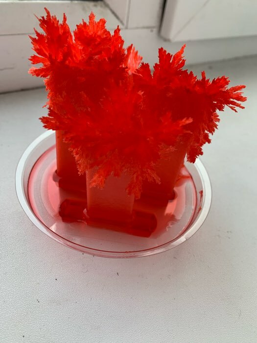 Фотография покупателя товара Набор для творчества «Лучистые кристаллы», цвет красный - Фото 2
