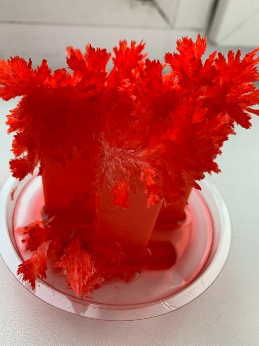 Фотография покупателя товара Набор для творчества «Лучистые кристаллы», цвет красный