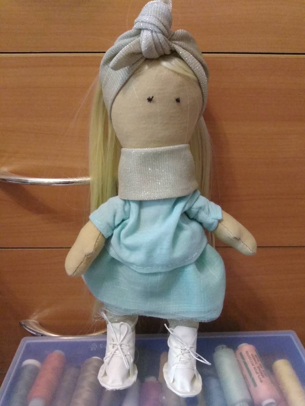 Фотография покупателя товара Набор для шитья. Интерьерная кукла «Вилу», 30 см - Фото 20
