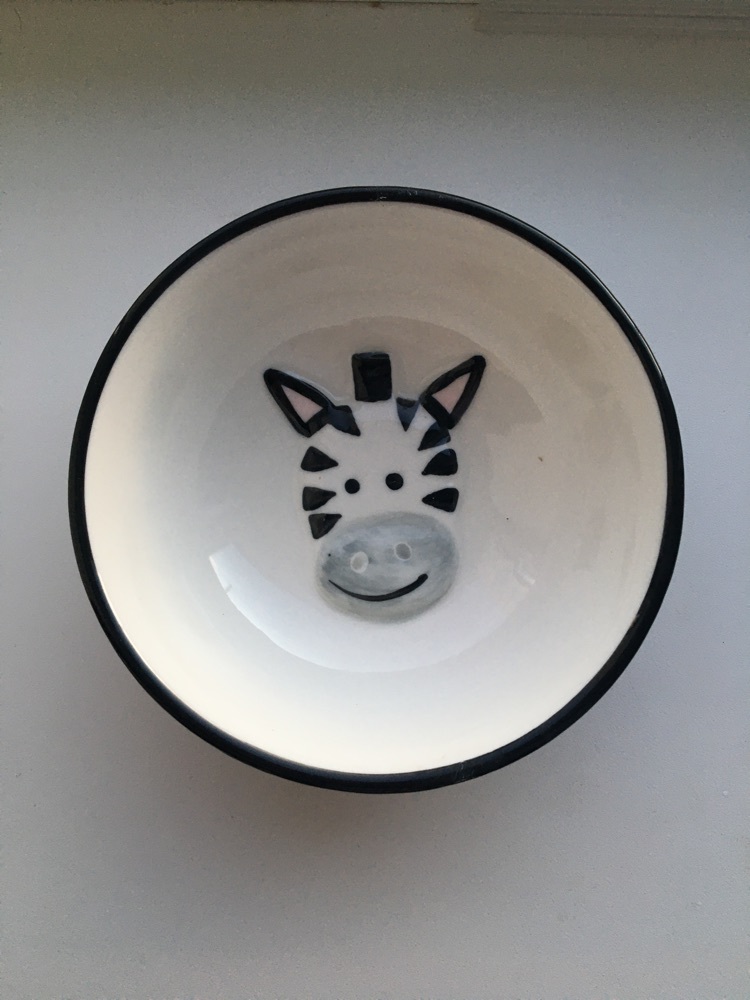 Фотография покупателя товара Миска керамическая «Зебра», 300 мл, d=12 см - Фото 4