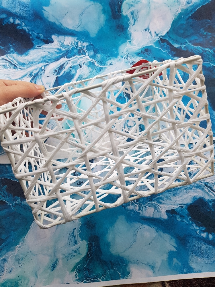 Фотография покупателя товара Корзина плетёная Доляна «Паутинка», 15,5×11×11 см, цвет белый - Фото 5