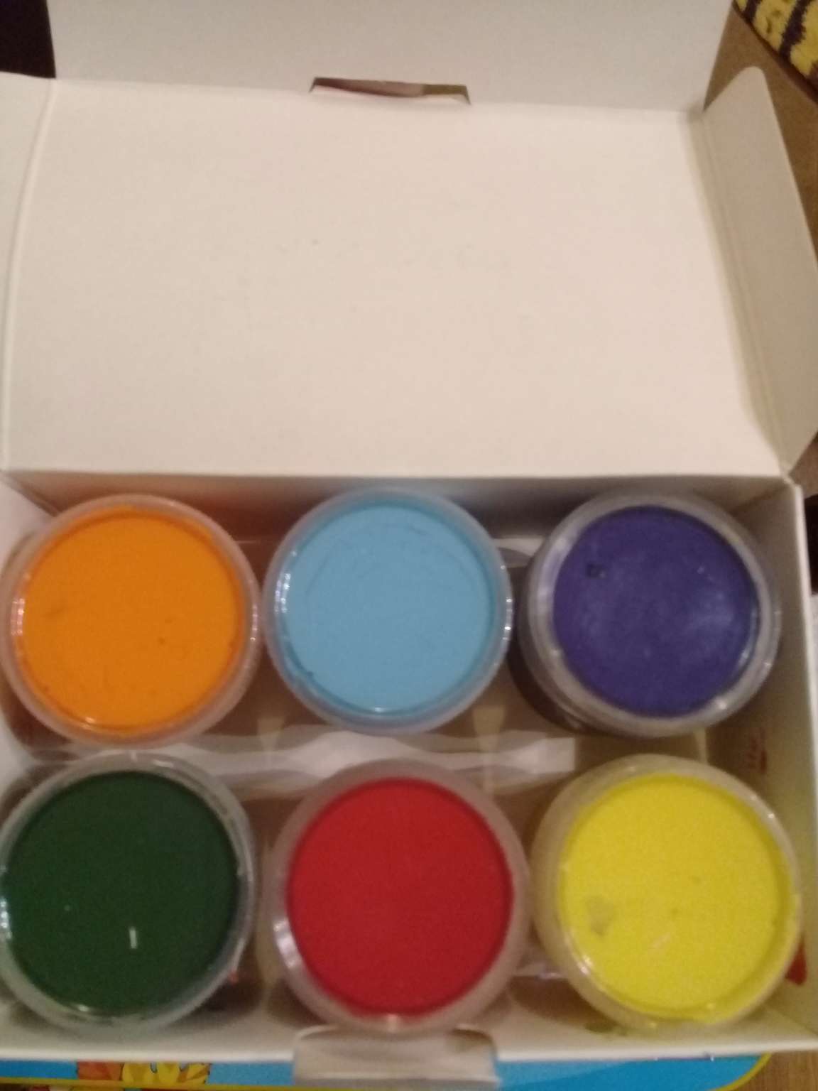 Фотография покупателя товара Гуашь пальчиковая 6 цветов по 20 мл, GASPAR, карамельная - Фото 1