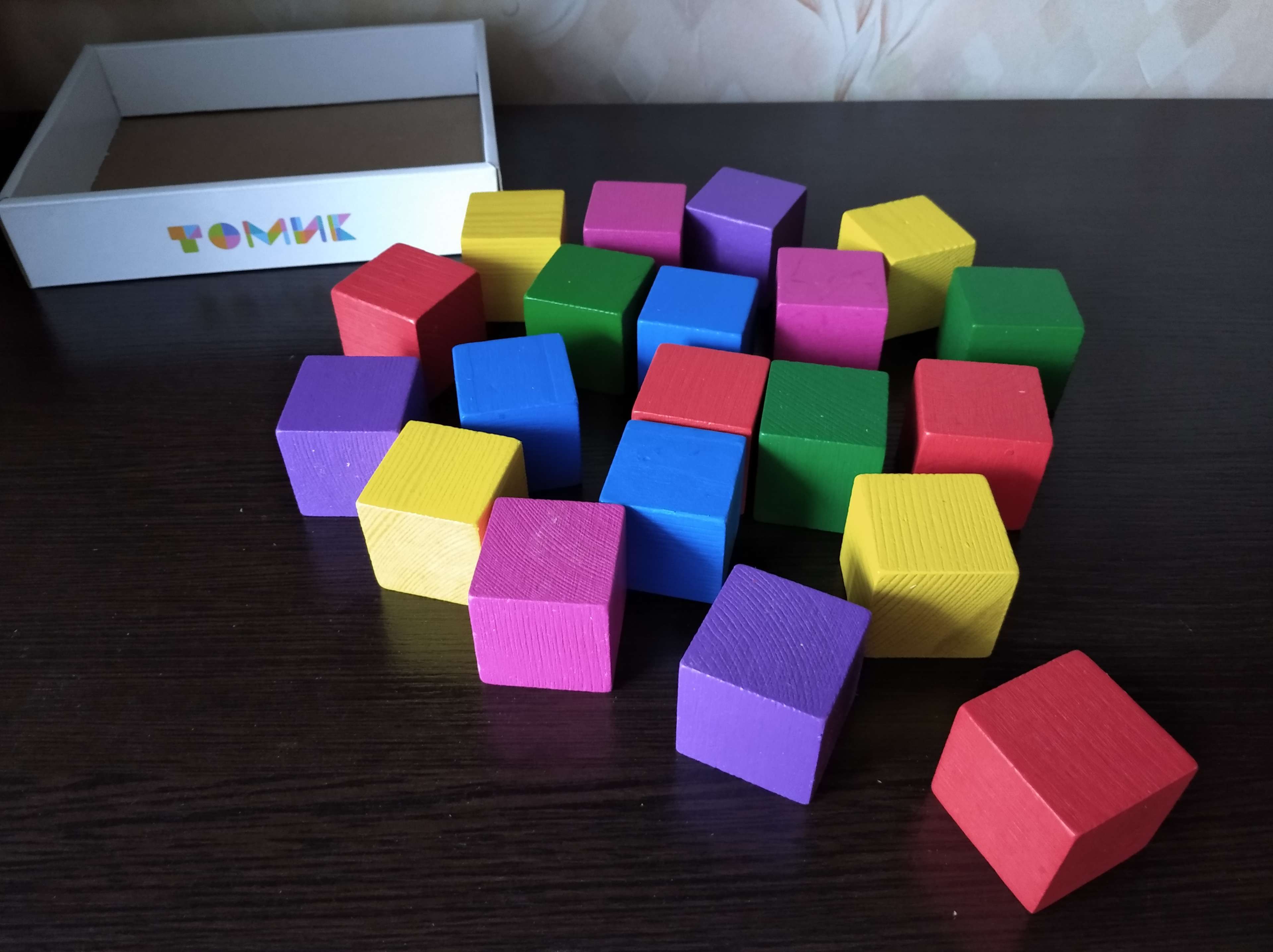 Фотография покупателя товара Кубики «Цветные» 20 элементов - Фото 11