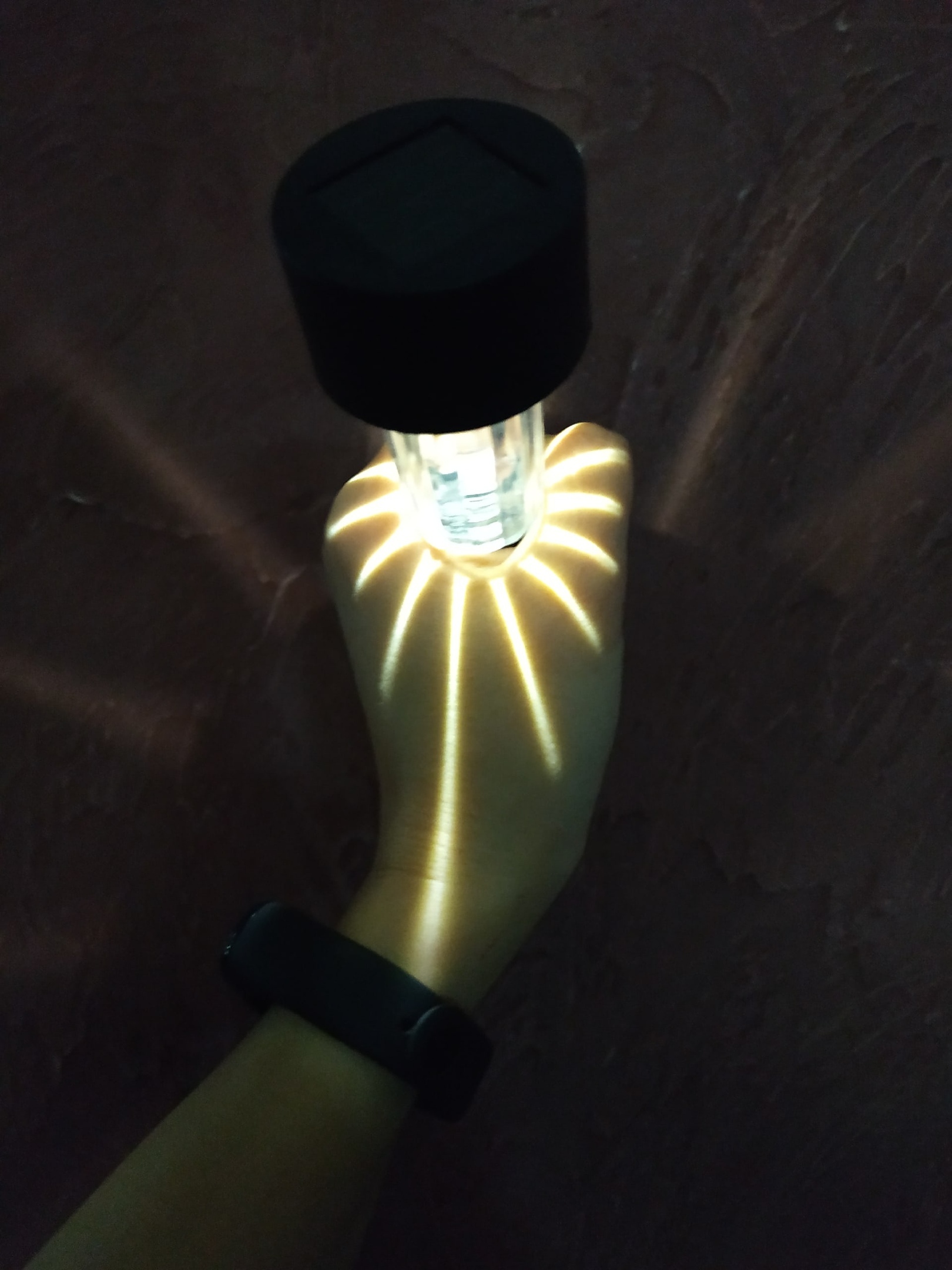 Фотография покупателя товара Садовый светильник на солнечной батарее «Цилиндр», 4.5 × 30 × 4.5 см, 1 LED, свечение тёплое белое - Фото 8