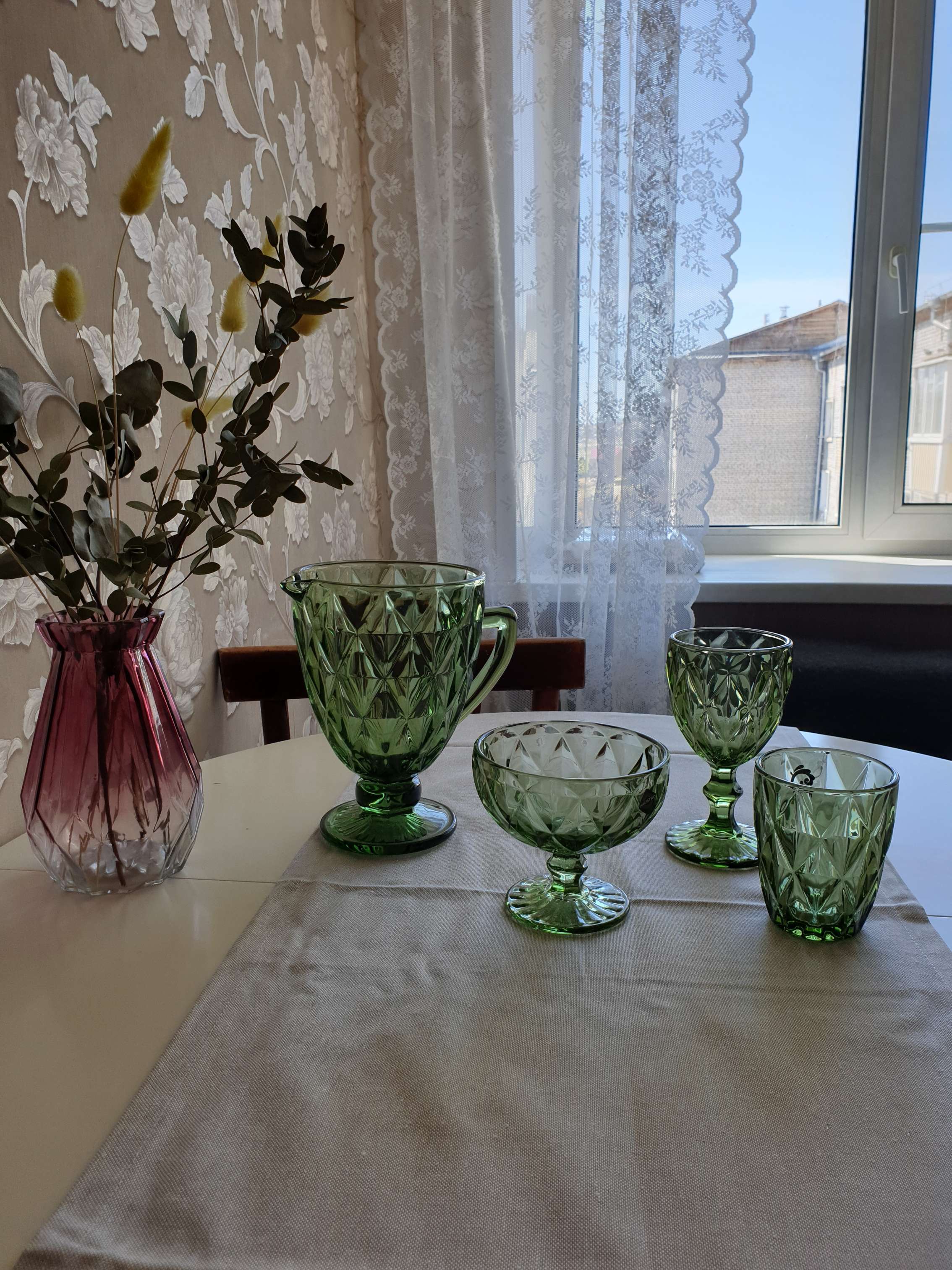 Фотография покупателя товара Бокал из стекла Magistro «Круиз», 250 мл, 8×15,3 см, цвет зелёный