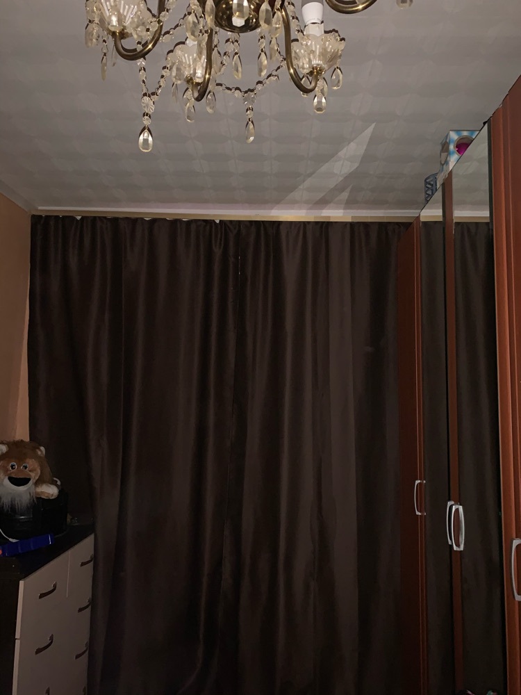 Фотография покупателя товара Штора портьерная "Этель" ширина 135 см, высота 250 см, цвет шоколад - Фото 22