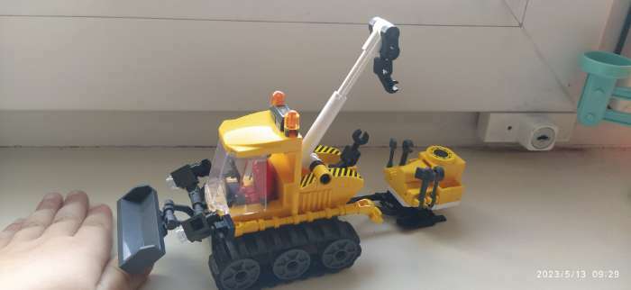 Фотография покупателя товара Конструктор Город «Снегоуборщик с эвакуатором», 145 деталей - Фото 1