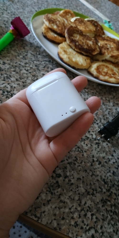 Фотография покупателя товара Наушники беспроводные LuazON i7-mini, вкладыши, Bluetooth 5.0, глянцевые, белые - Фото 1