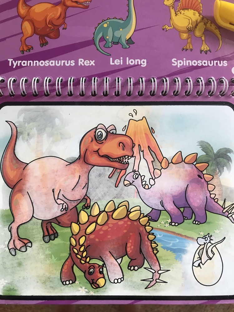 Фотография покупателя товара Книжка для рисования водой «Рисуем динозавров», с маркером - Фото 4
