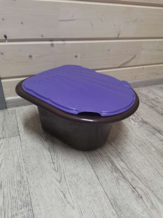 Фотография покупателя товара Ведро-туалет 11 л, коричневый - Фото 1