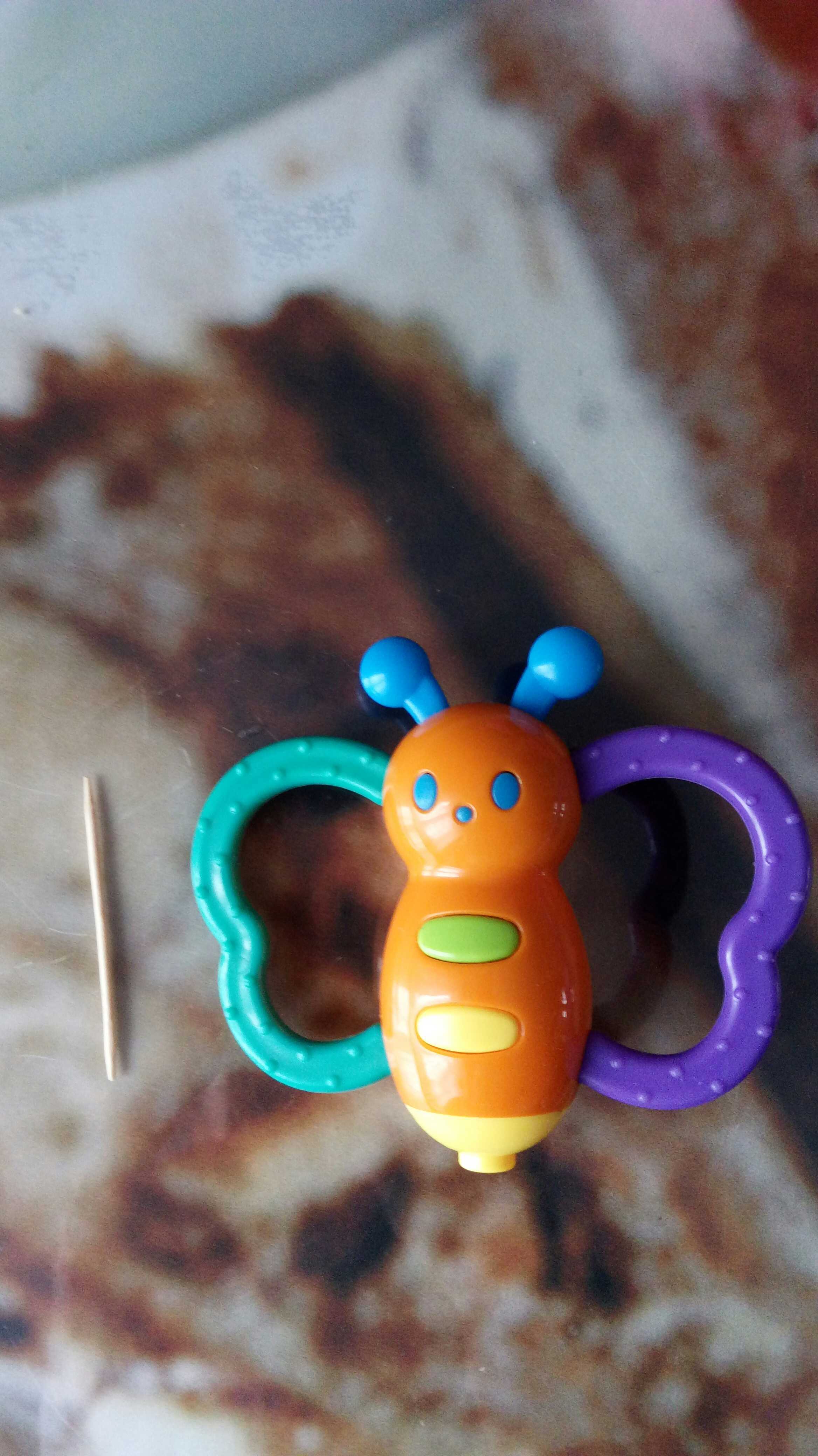 Фотография покупателя товара Погремушка «Бабочка - дудочка», от 3 мес., МИКС, Крошка Я - Фото 4