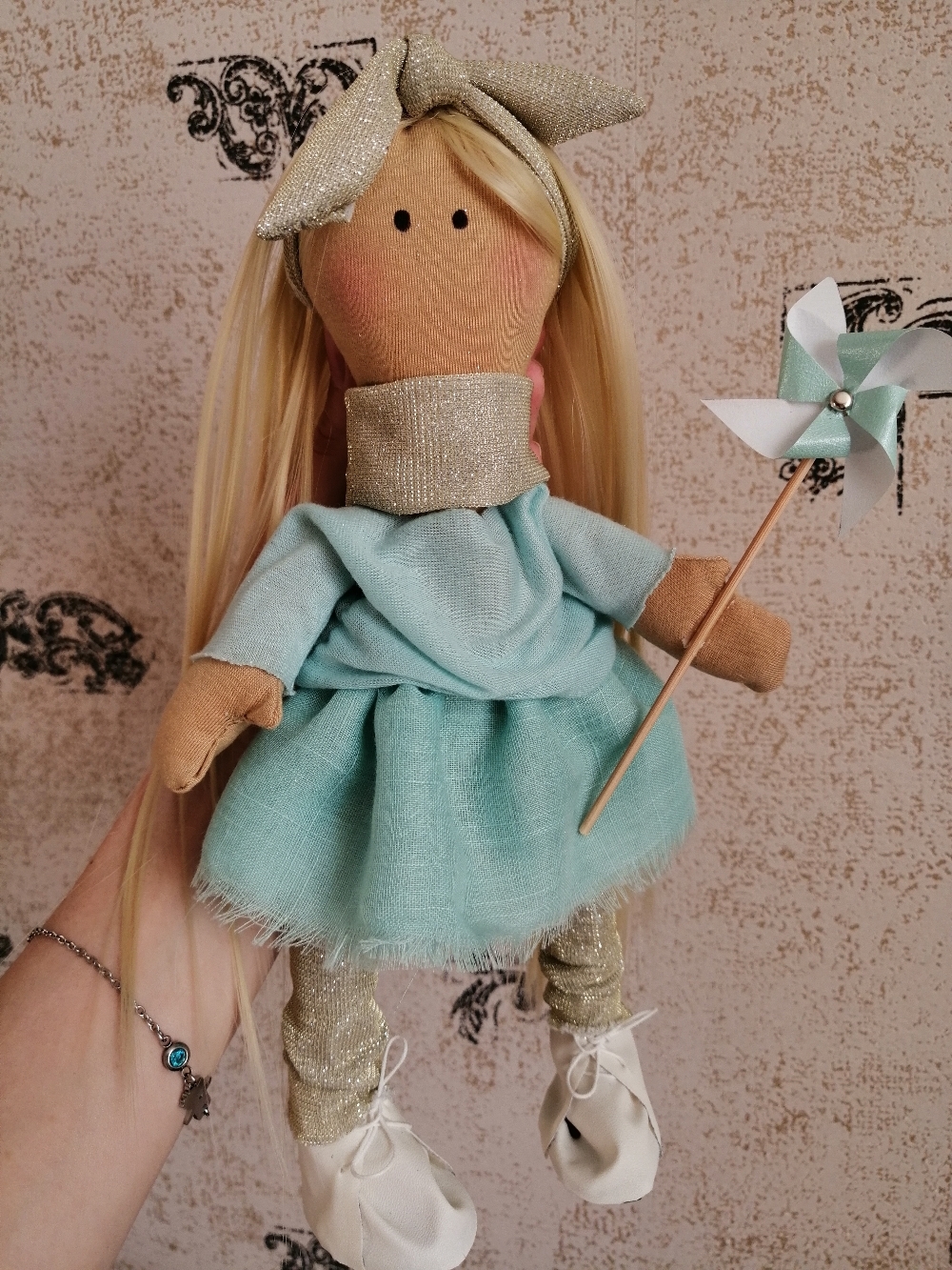 Фотография покупателя товара Набор для шитья. Интерьерная кукла «Вилу», 30 см - Фото 11