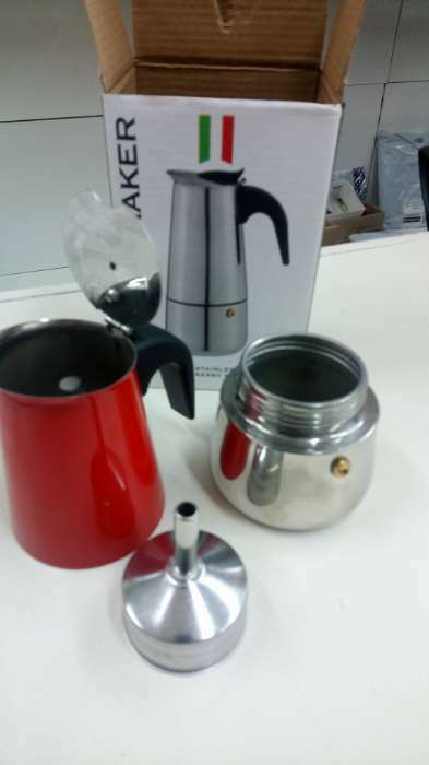 Фотография покупателя товара УЦЕНКА Кофеварка гейзерная «Итальяно», на 2 чашки, 100 мл, цвет красный - Фото 6