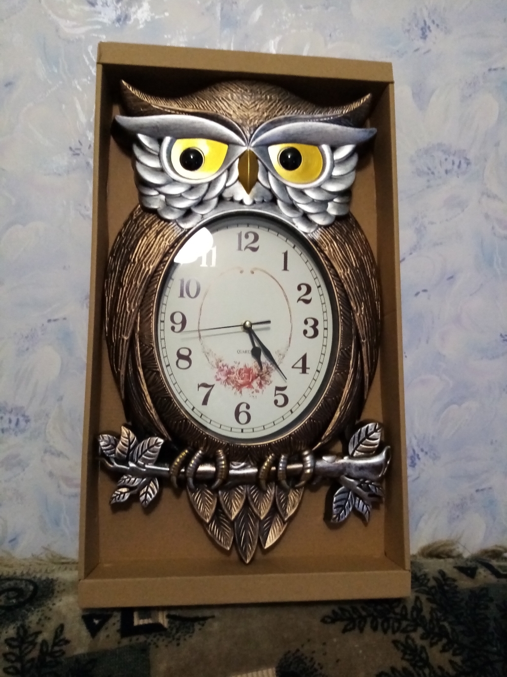 Фотография покупателя товара Детские настенные часы "Символ мудрости", плавный ход, 32 х 51 см
