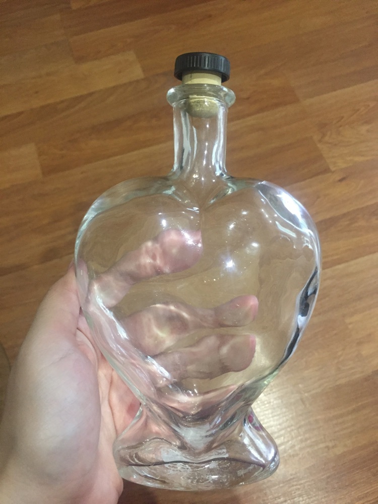 Фотография покупателя товара Ваза-бутылка декоративная "Сердце" - Фото 2
