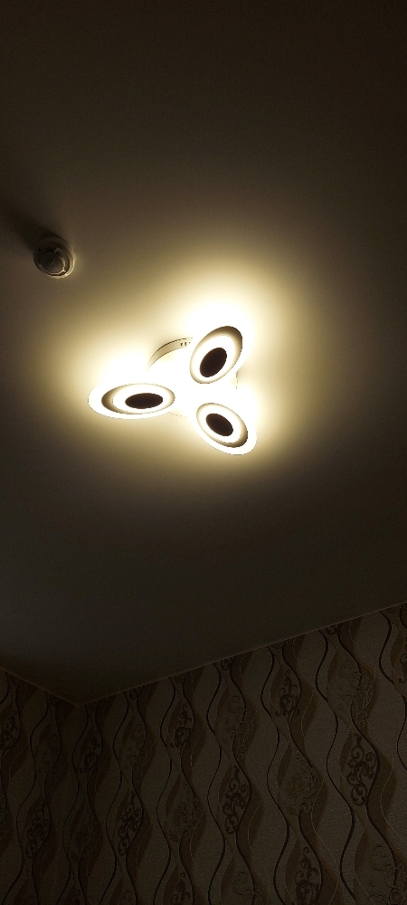 Фотография покупателя товара Люстра 114К006992 LED 50 Вт белый 55×55×10 см - Фото 8