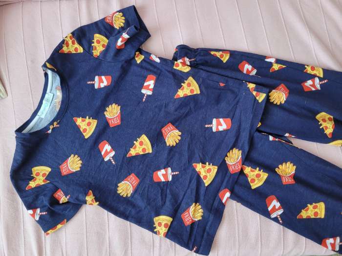 Фотография покупателя товара Пижама (футболка, брюки) KAFTAN "Food"  рост 146-152 (38) - Фото 1