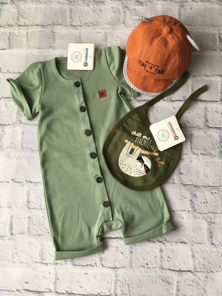 Фотография покупателя товара Песочник детский «Крошка Я» Love nature, рост 62-68 см, зелёный - Фото 5