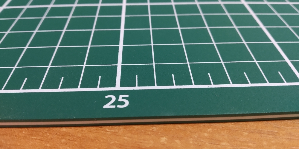 Фотография покупателя товара Мат для резки, двусторонний, 45 × 30 см, А3, цвет зелёный - Фото 1