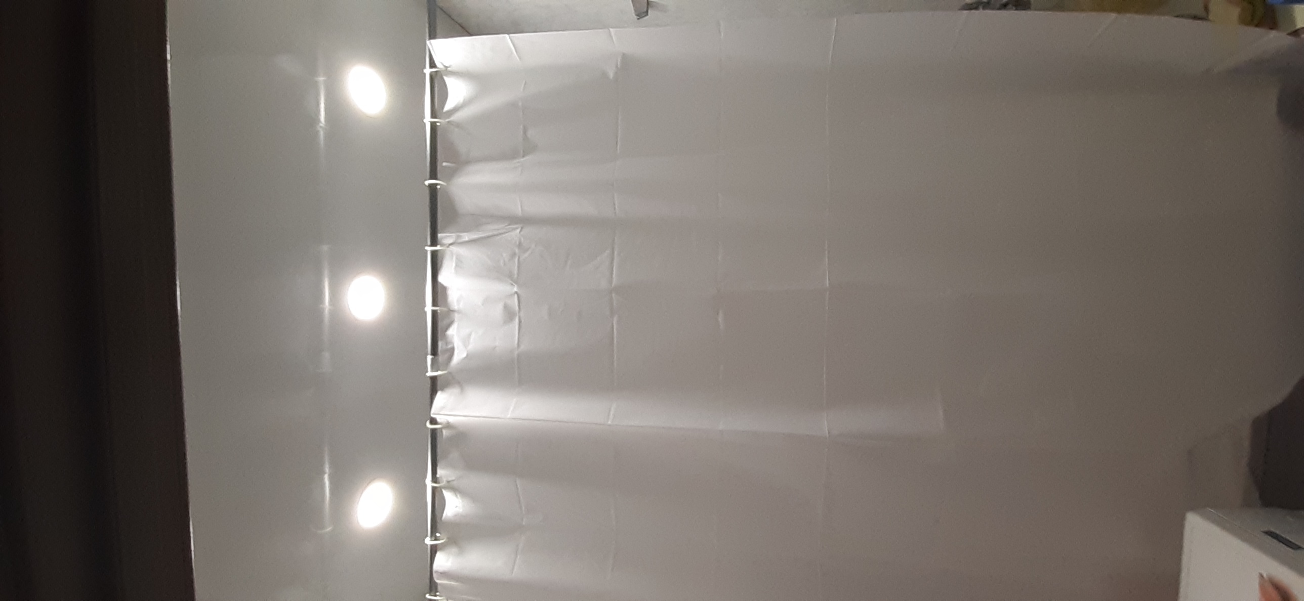Фотография покупателя товара Штора для ванны Доляна «Классика», 180×180 см, EVA, цвет белый - Фото 1