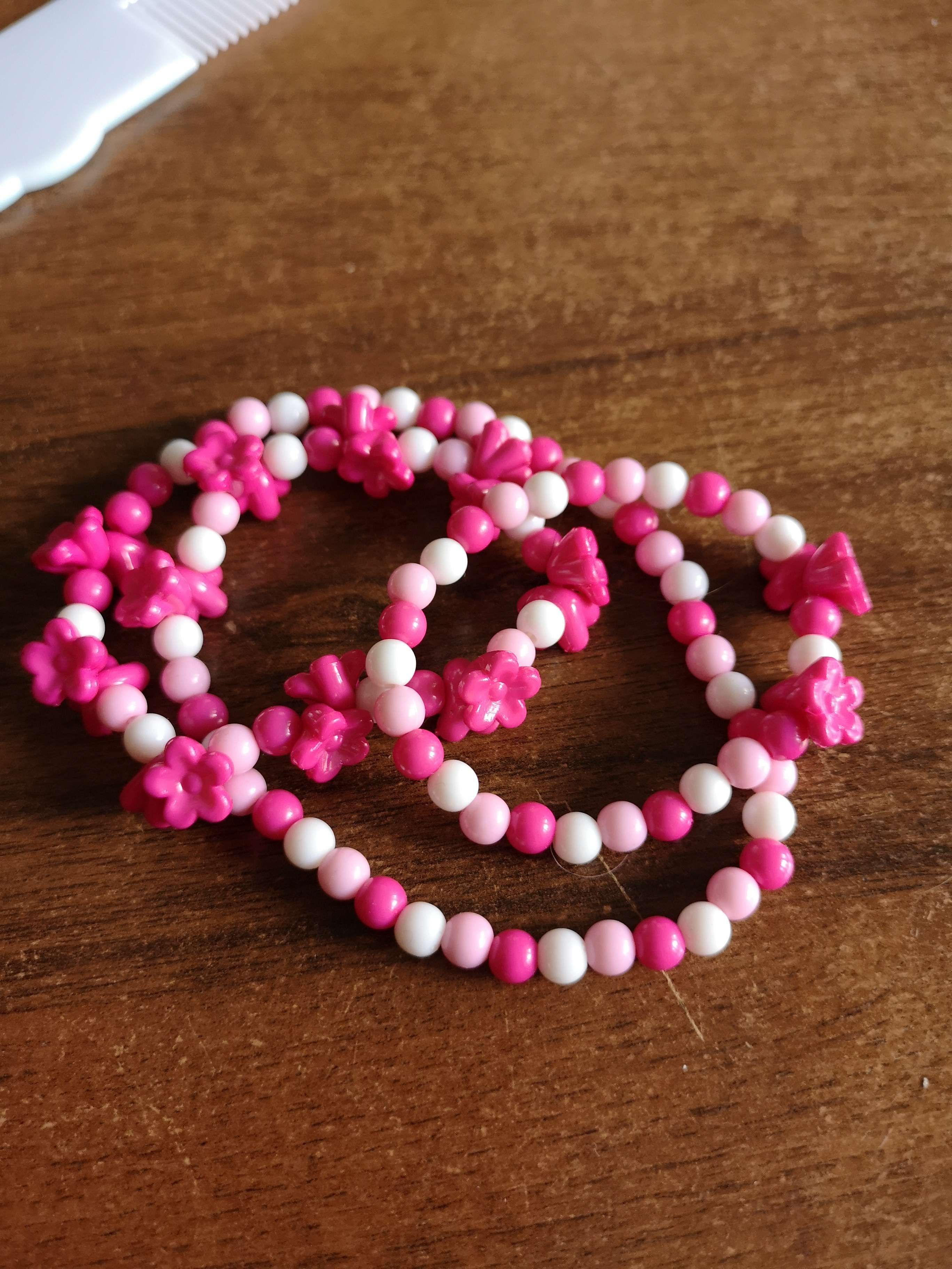 Фотография покупателя товара Набор детский «Выбражулька» 2 предмета: бусы, браслет, цветы сирени, цвет розовый - Фото 1