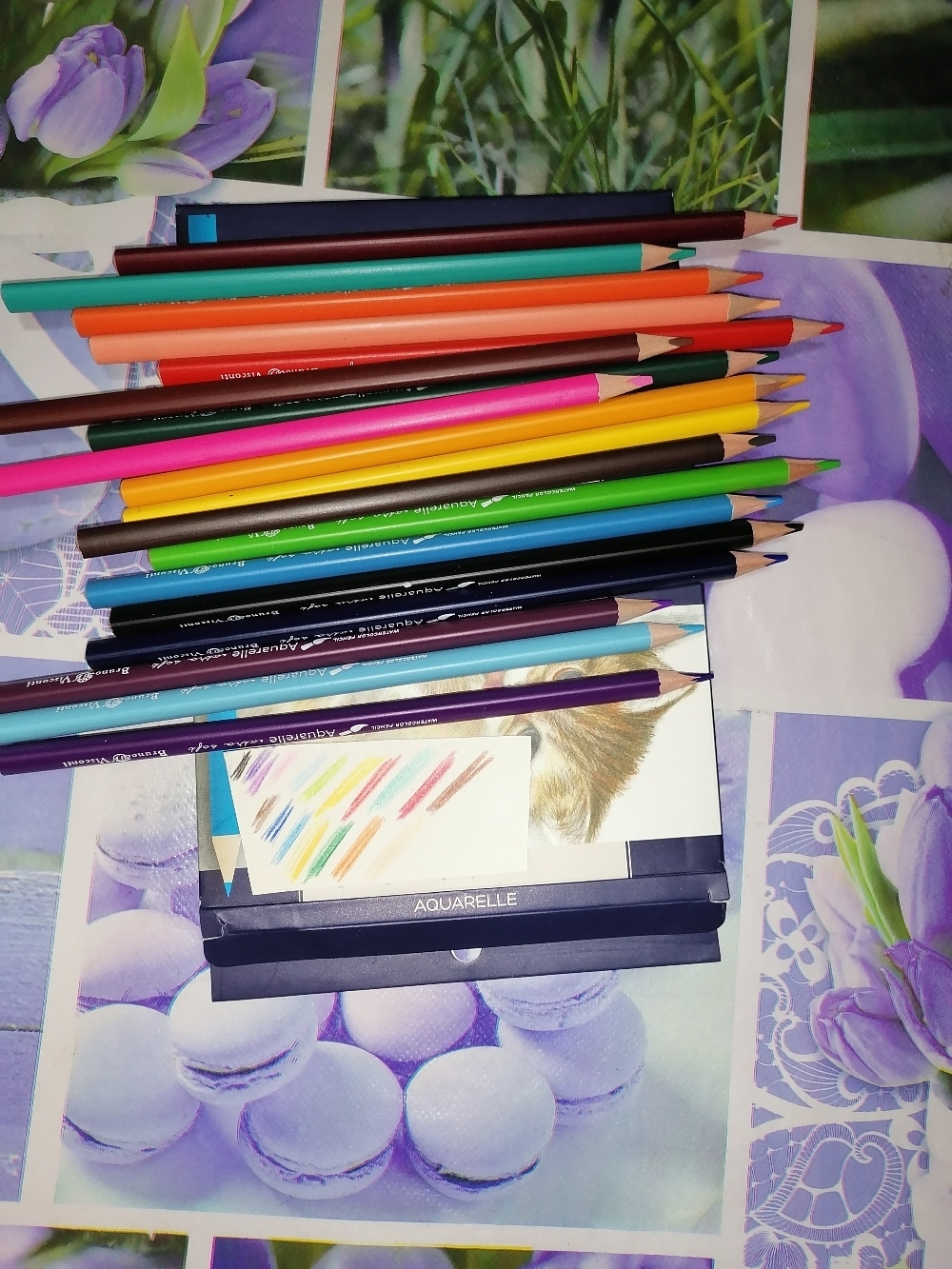 Фотография покупателя товара Карандаши акварельные 18 цветов BrunoVisconti Aquarelle, трёхгранные - Фото 1