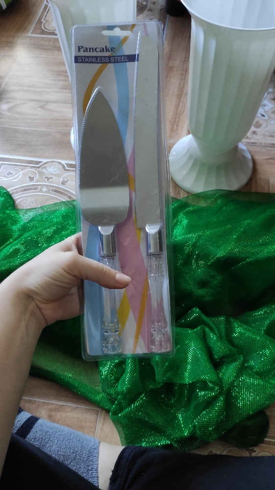 Фотография покупателя товара Набор свадебный для торта: нож и лопатка - Фото 13