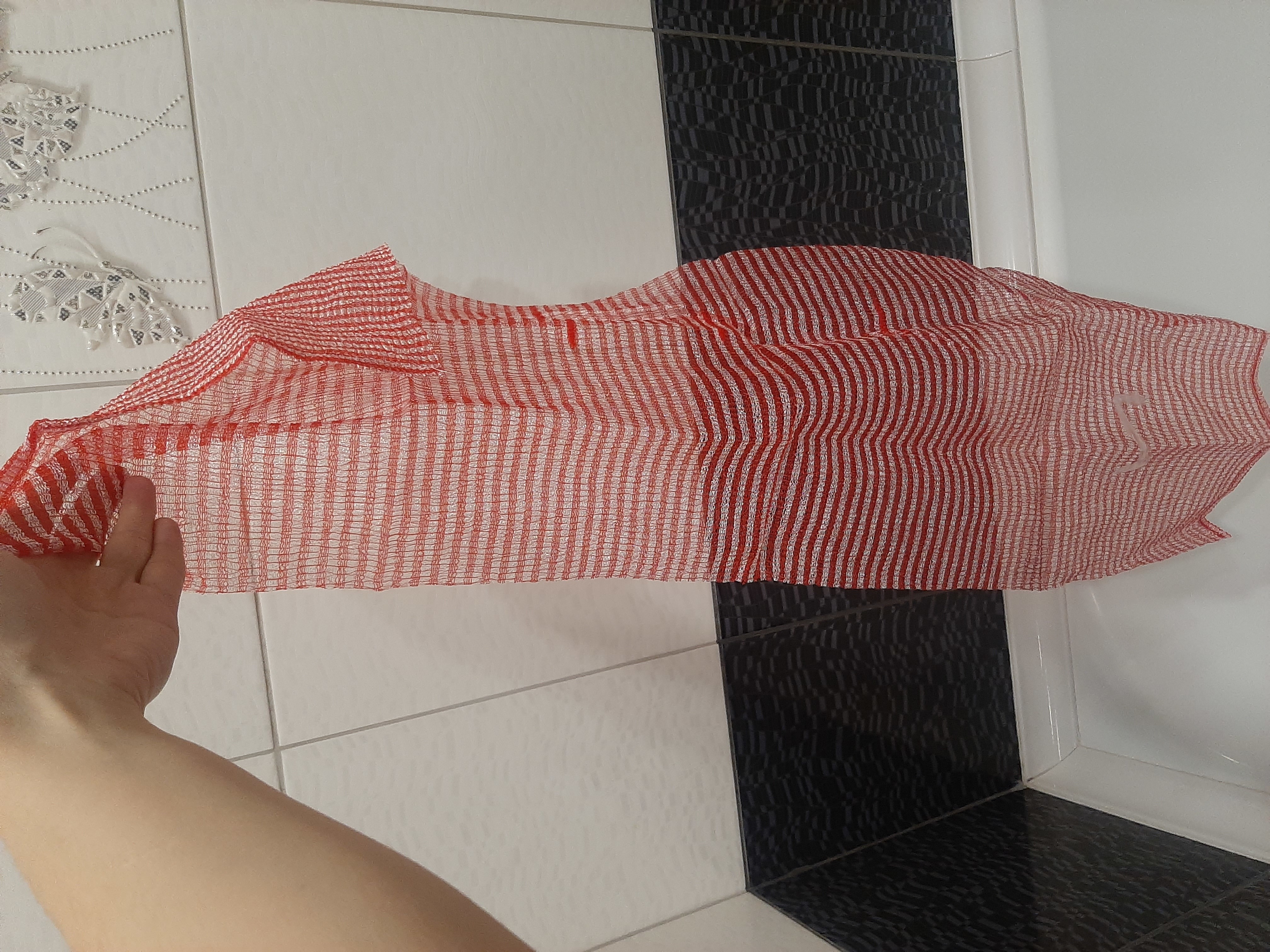 Фотография покупателя товара Мочалка для тела Доляна «Японская», 90 см, в полоску, цвет МИКС