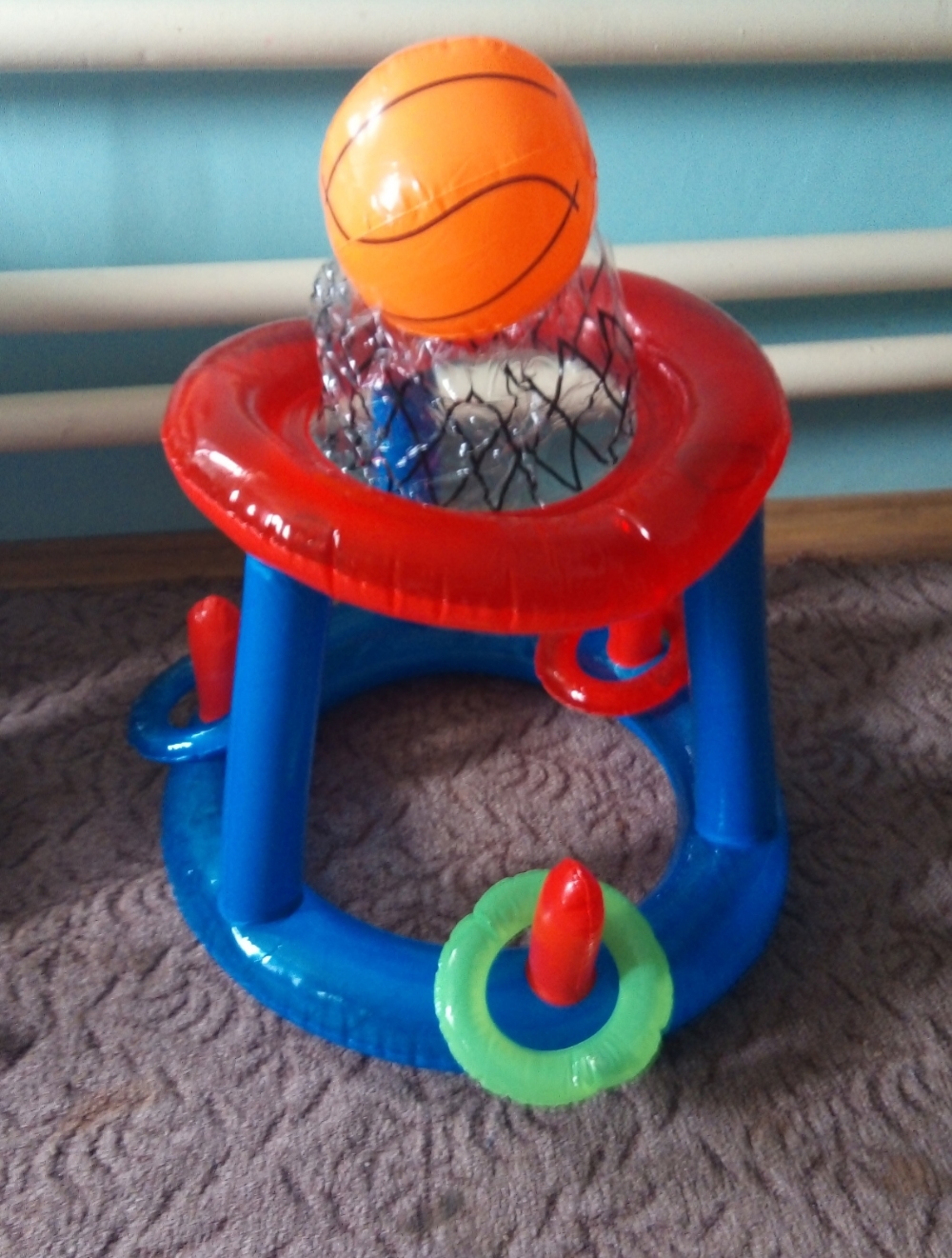Фотография покупателя товара Набор для игр на воде «Баскетбол», d=61 см, корзина, мяч, от 3 лет, 52418 Bestway
