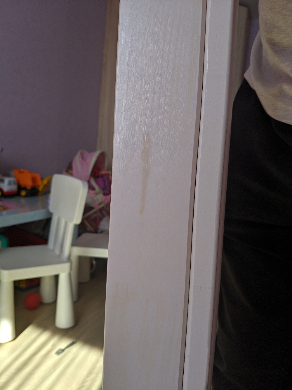 Фотография покупателя товара Кровать детская двухъярусная из массива, цвет белый, спальное место 160х70 см - Фото 10