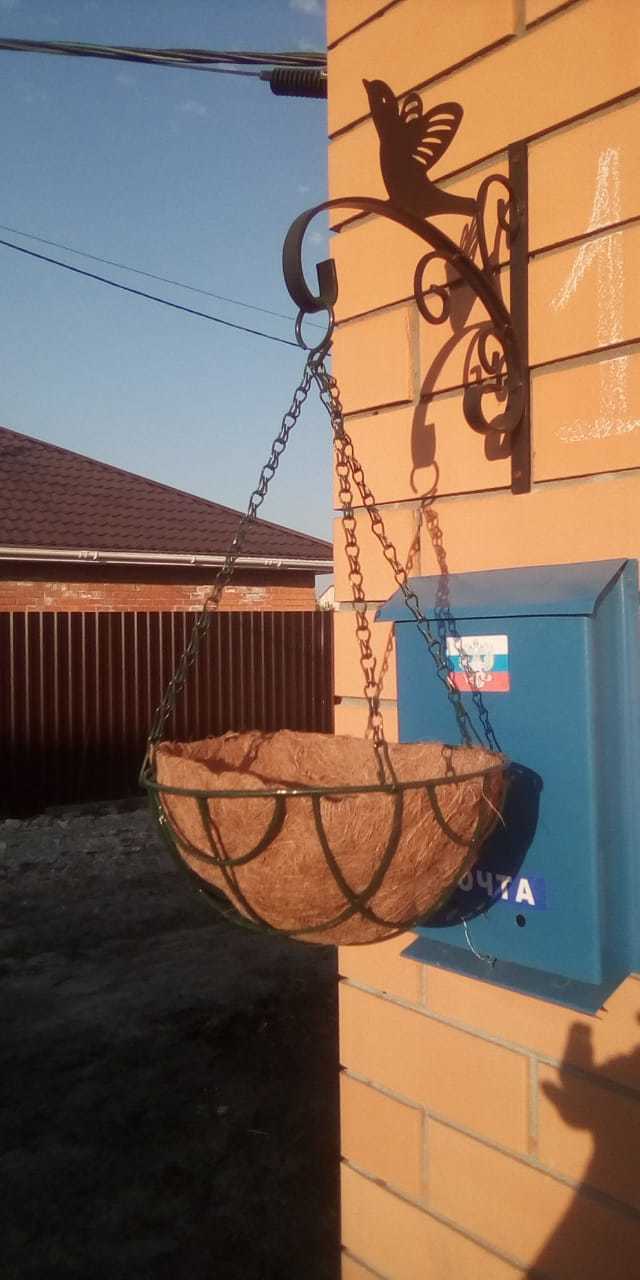 Фотография покупателя товара Кашпо подвесное, d = 25 см, с кокосовым вкладышем, «Сфера» - Фото 1