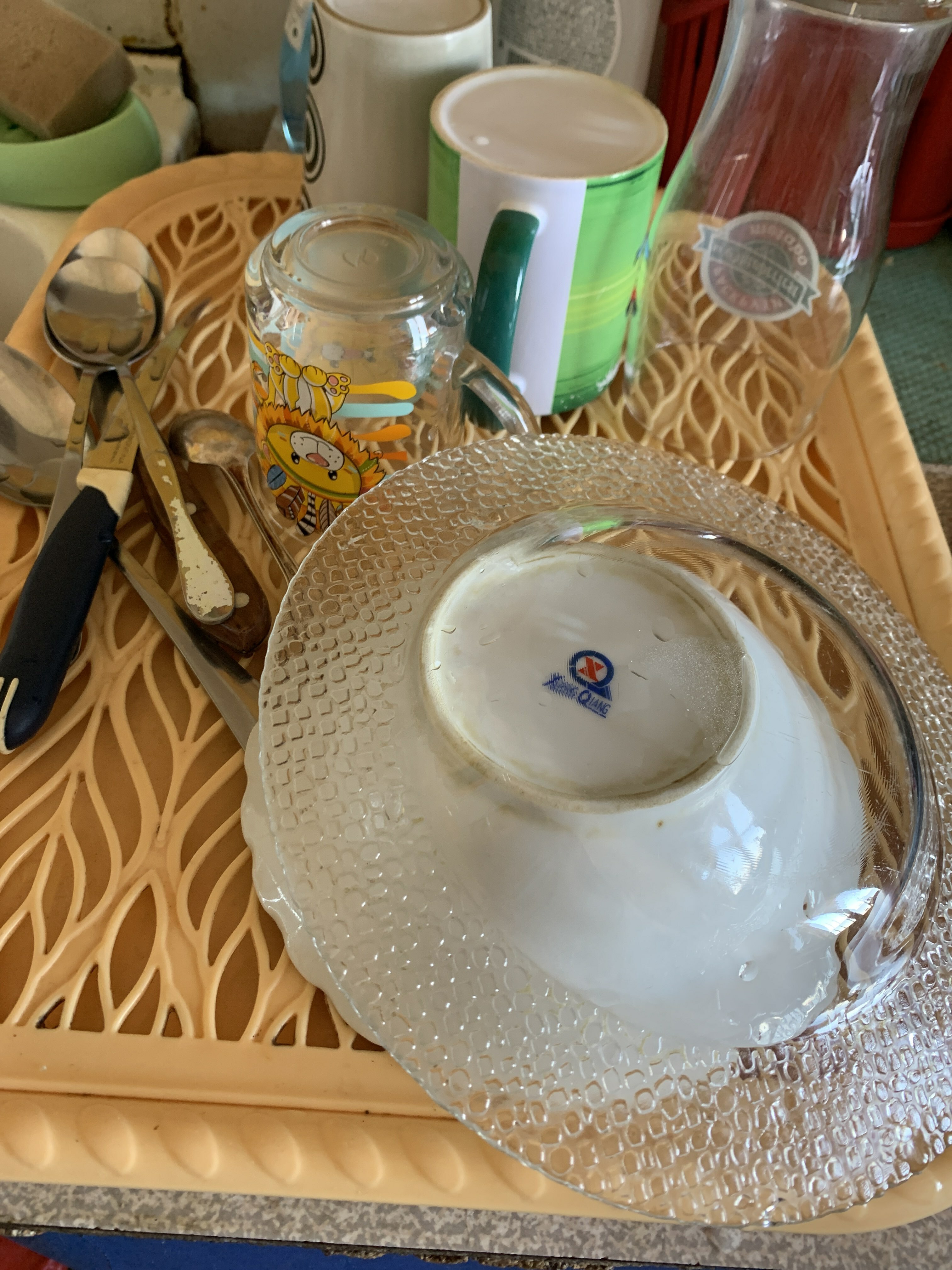 Фотография покупателя товара Поднос с вкладышем для сушки посуды «Колос», 45,5×36 см, цвет МИКС