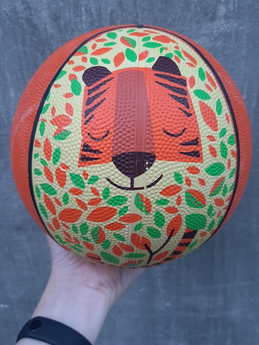 Фотография покупателя товара Мяч баскетбольный ONLYTOP «Лис», ПВХ, клееный, 8 панелей, р. 3