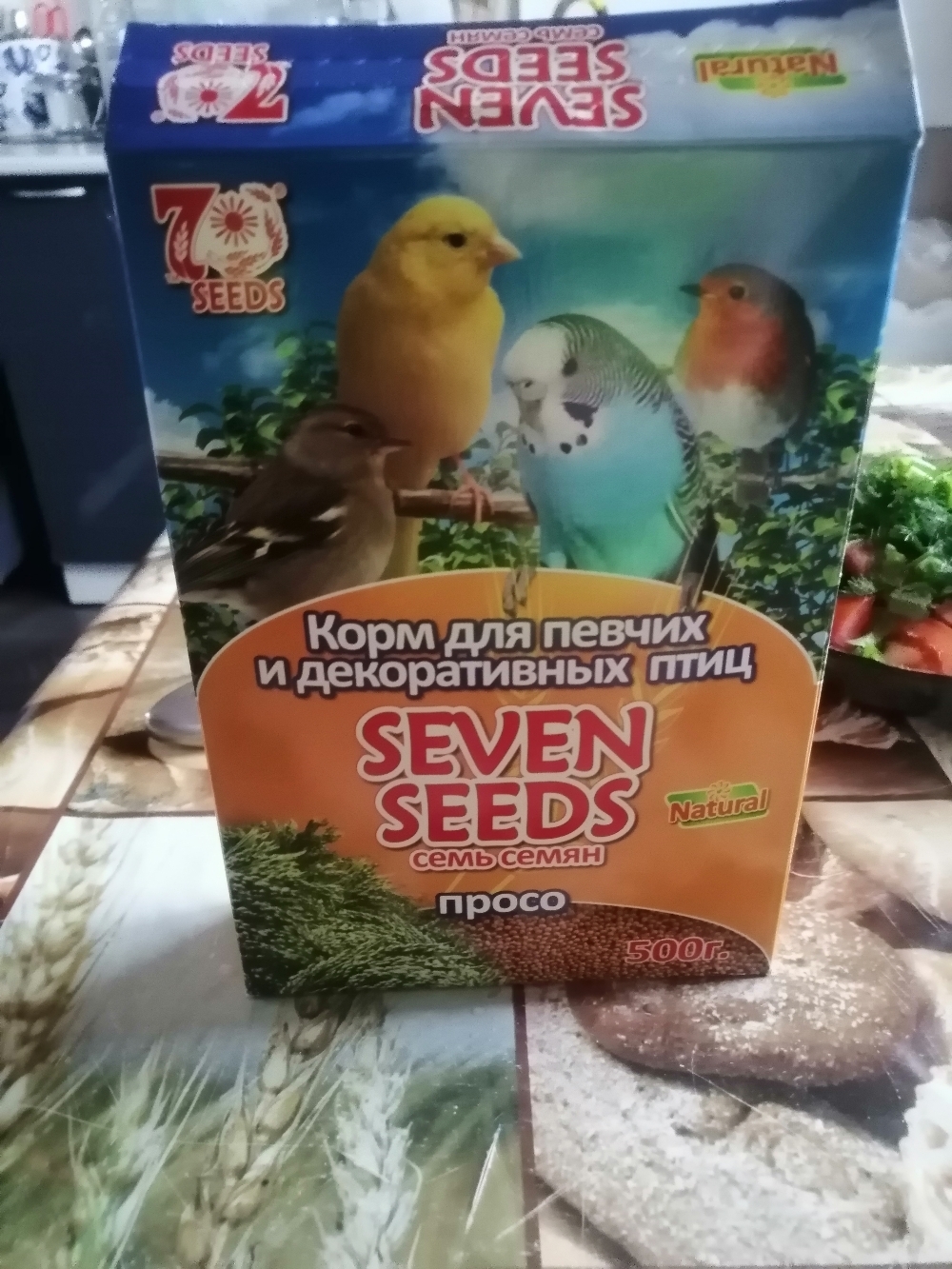 Фотография покупателя товара Корм Seven Seeds для птиц, просо, 500 г - Фото 2