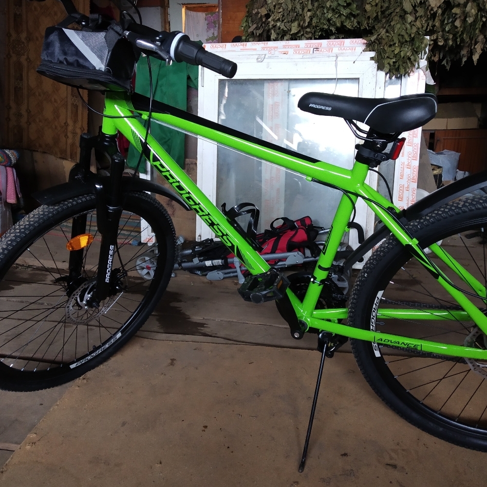 Фотография покупателя товара Велосипед 26" Progress модель Advance Disc RUS, цвет зелёный, размер рамы 17"