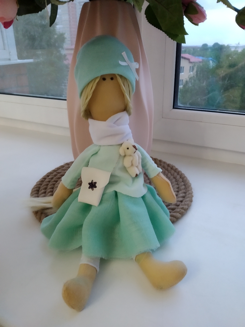Фотография покупателя товара Набор для шитья. Интерьерная кукла «Кристи», 30 см - Фото 7