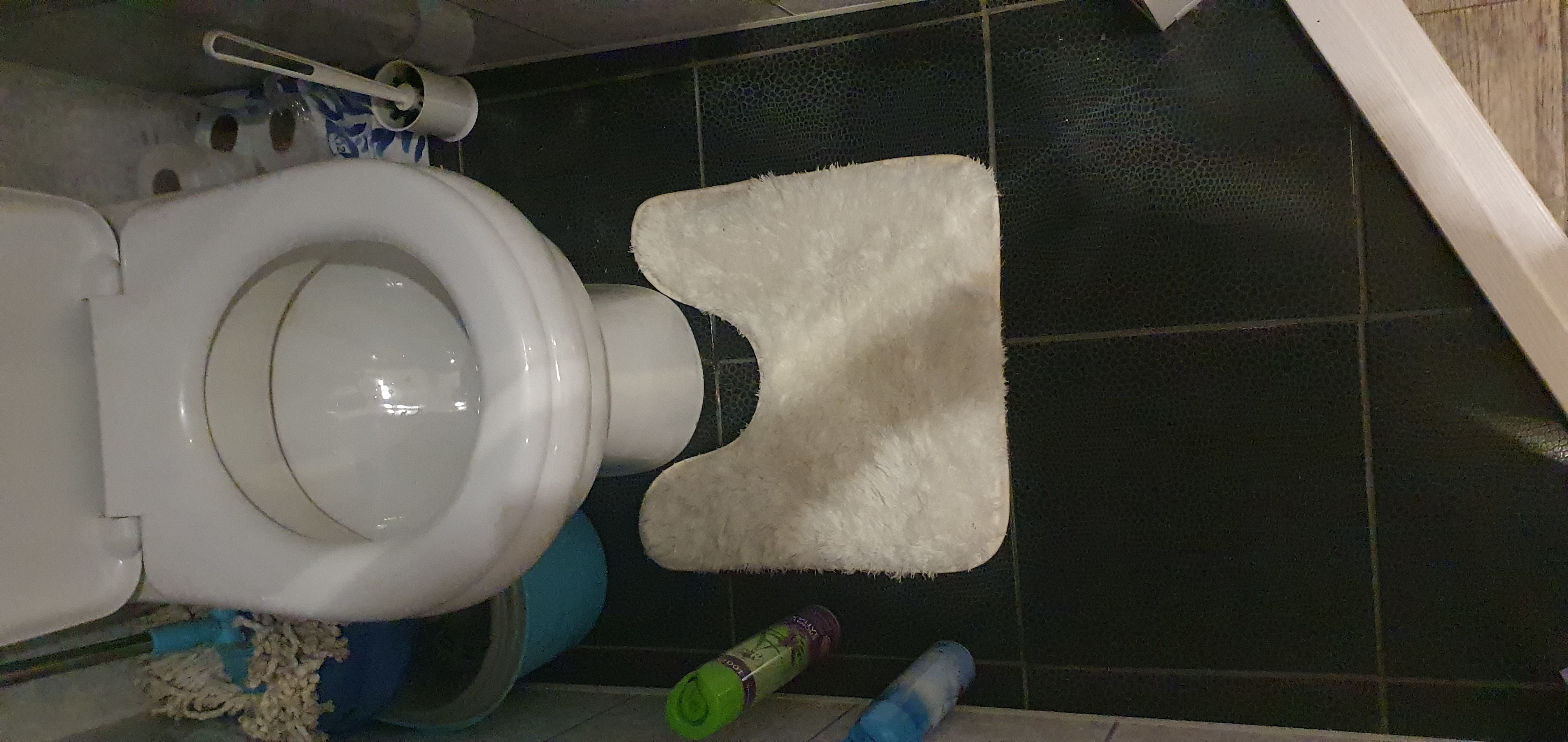 Фотография покупателя товара Набор ковриков для ванной и туалета Доляна «Пушистик», 2 шт, 38×40 см, 40×60 см, цвет белый