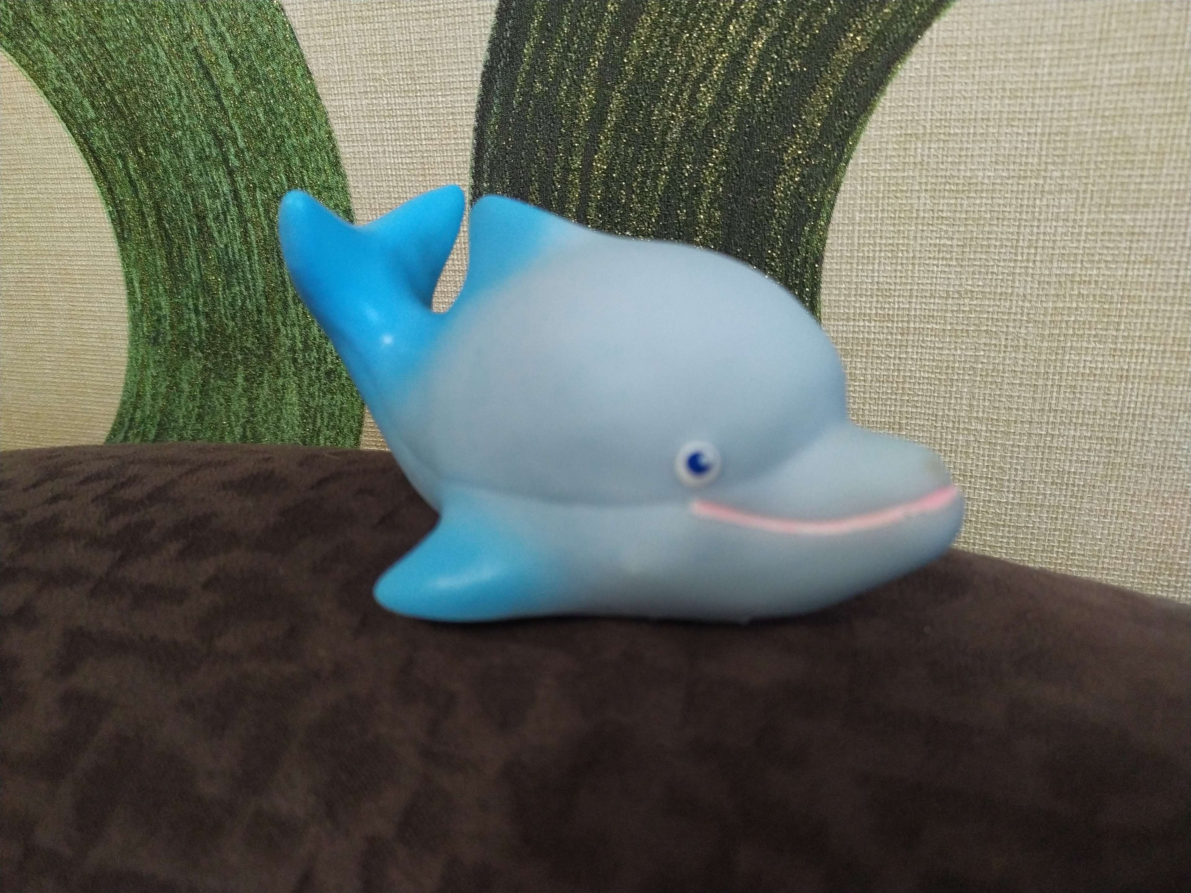 Фотография покупателя товара Резиновая игрушка «Дельфинёнок», МИКС - Фото 1