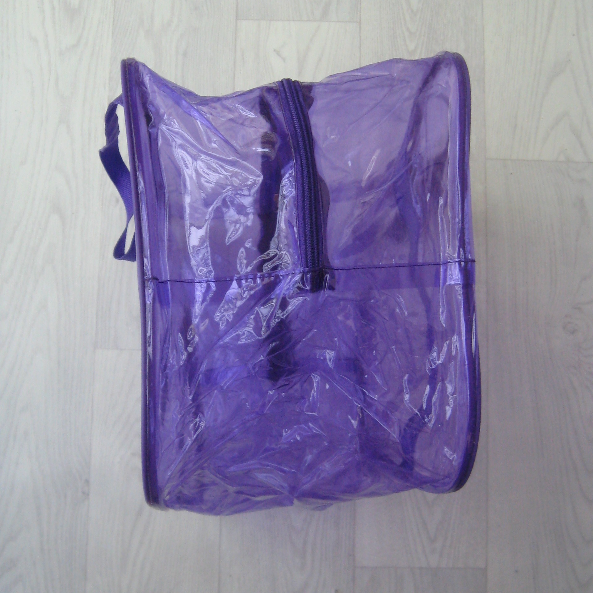 Фотография покупателя товара Сумка в роддом 30х50х25, цветной ПВХ, цвет фиолетовый