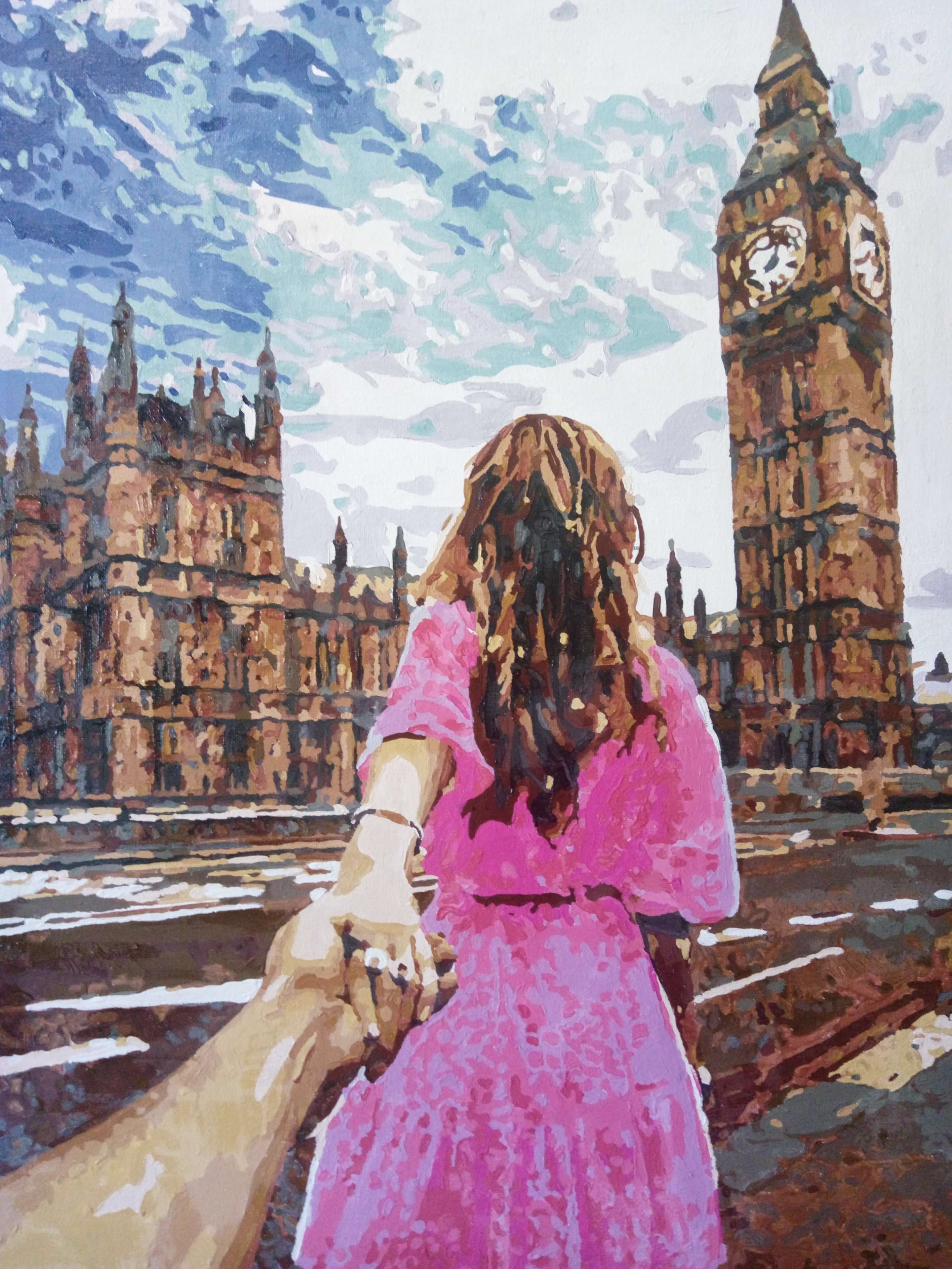 Фотография покупателя товара Картина по номерам «Следуй за мной - Лондон» 40х50 см