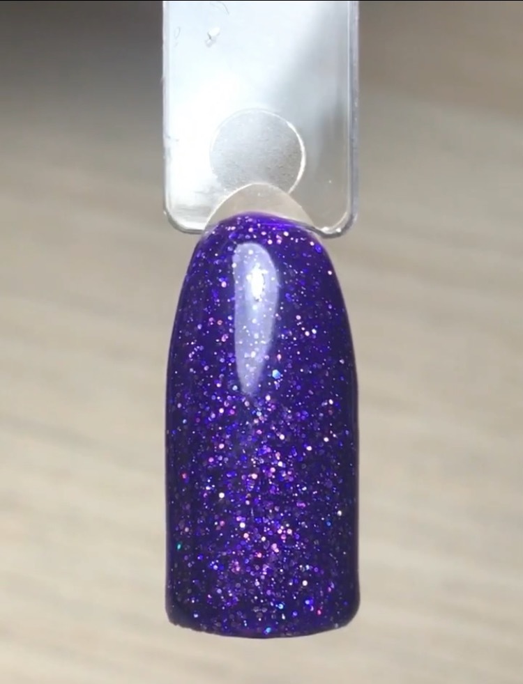 Фотография покупателя товара Гель-лак для ногтей, 5284-442, трёхфазный, LED/UV, 10мл, цвет 5284-442 фиолетовый блёстки - Фото 15