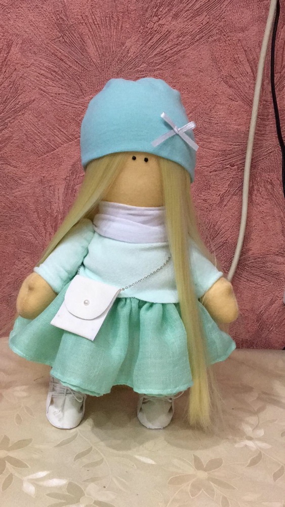 Фотография покупателя товара Набор для шитья. Интерьерная кукла «Кристи», 30 см - Фото 6