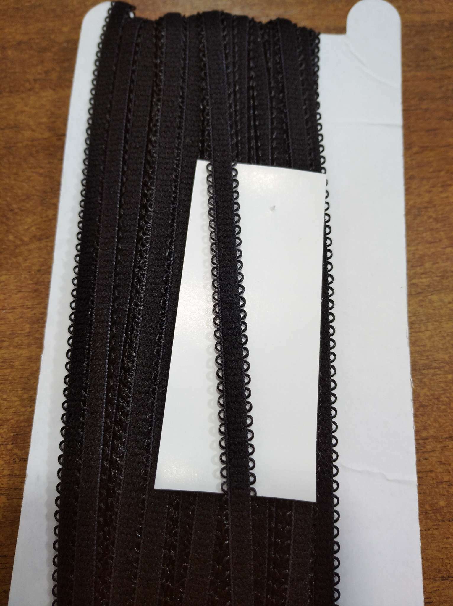 Фотография покупателя товара Резинка ажурная, 8 мм, 10 ± 0,5 м, цвет чёрный - Фото 2