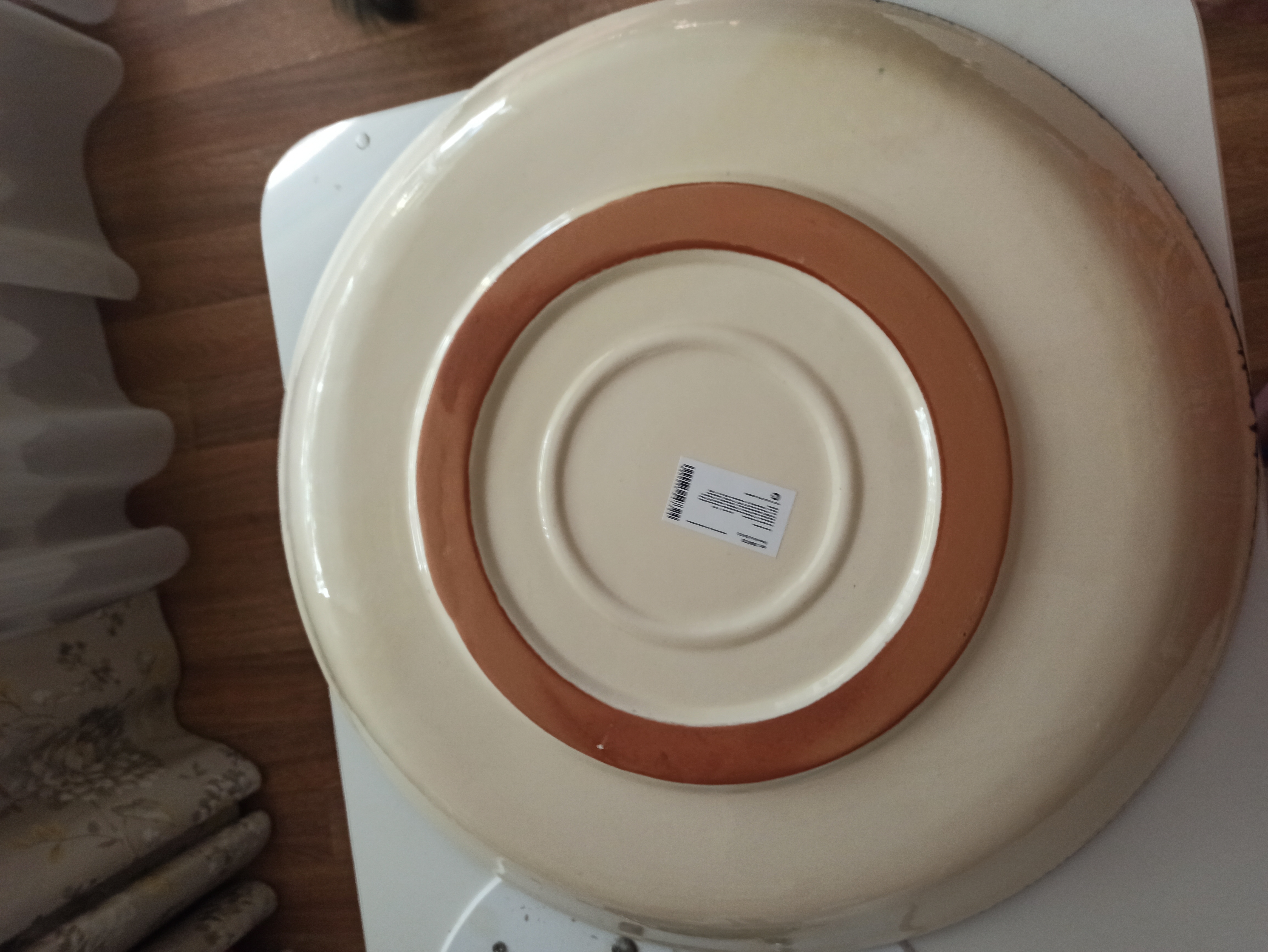 Фотография покупателя товара Ляган узбекский Риштанская керамика «Узоры», для плова, d=46 см, синий МИКС - Фото 5