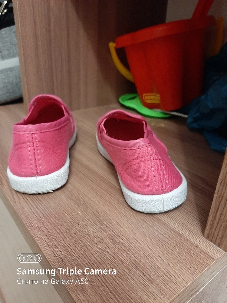 Фотография покупателя товара Слипоны детские KAFTAN розовые, р-р 24
