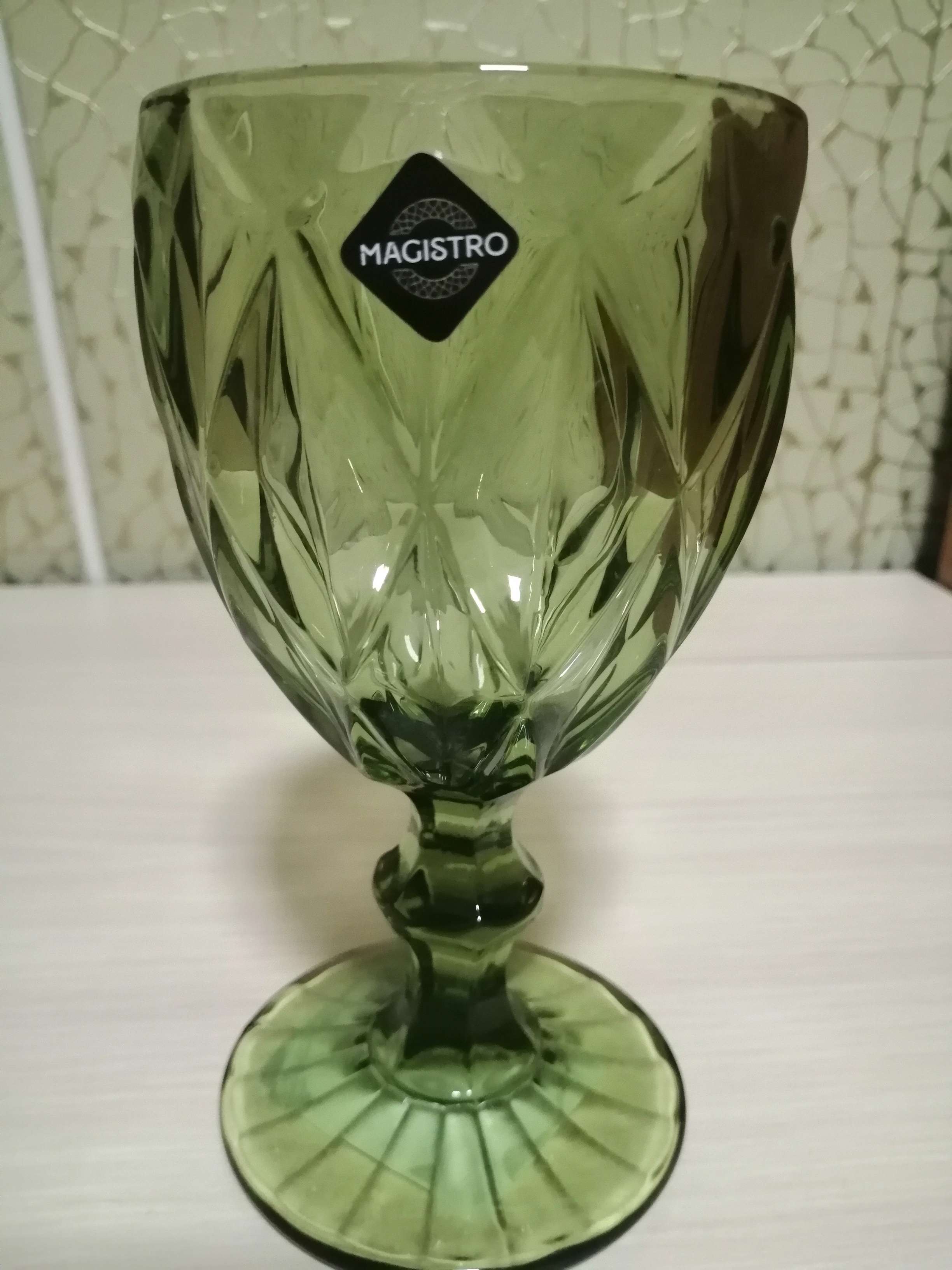 Фотография покупателя товара Бокал из стекла Magistro «Круиз», 250 мл, 8×15,3 см, цвет зелёный - Фото 51