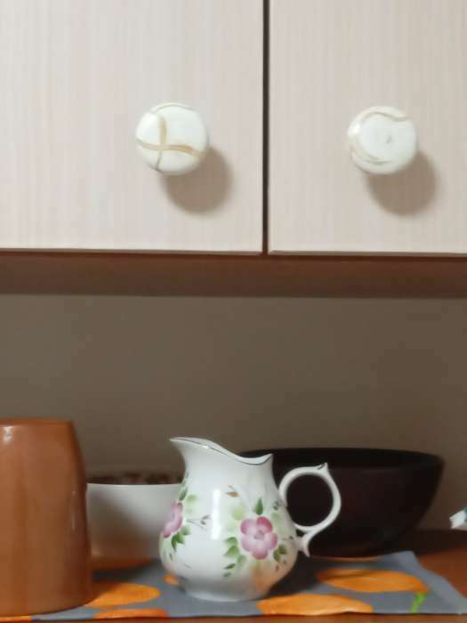 Фотография покупателя товара Ручка кнопка ART CAPPIO Ceramics 011, d=38, керамическая, белая с текстурой