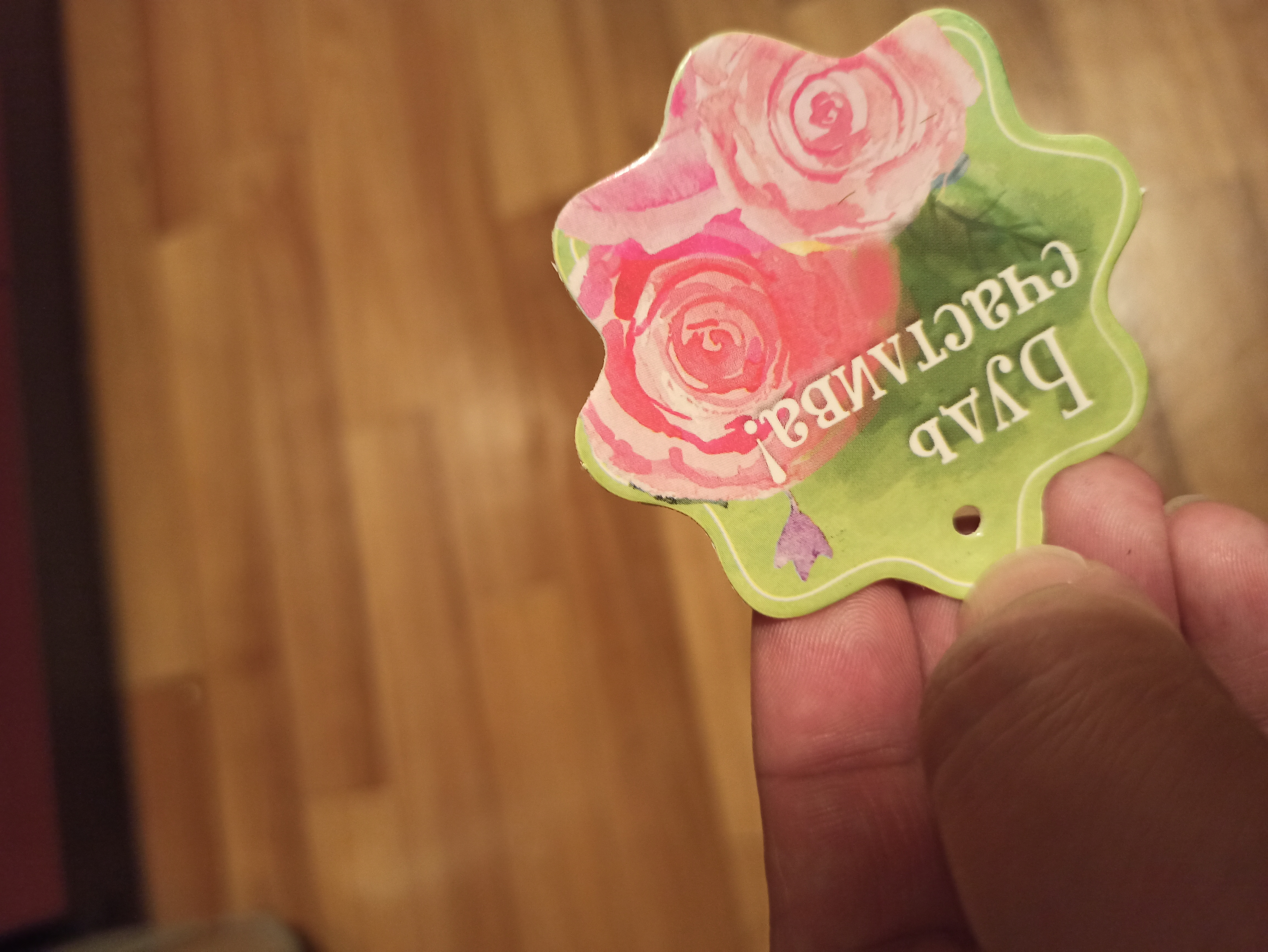 Фотография покупателя товара Цветы в картонном кашпо «Любимой доченьке», 12.5 × 20 см - Фото 1