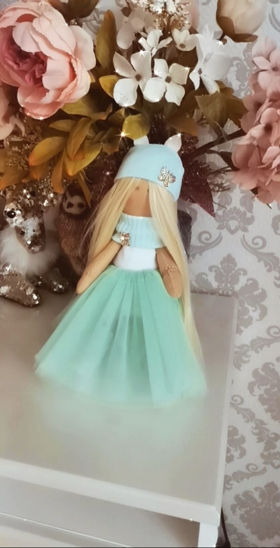 Фотография покупателя товара Набор для шитья. Интерьерная кукла «Вилу», 30 см - Фото 8